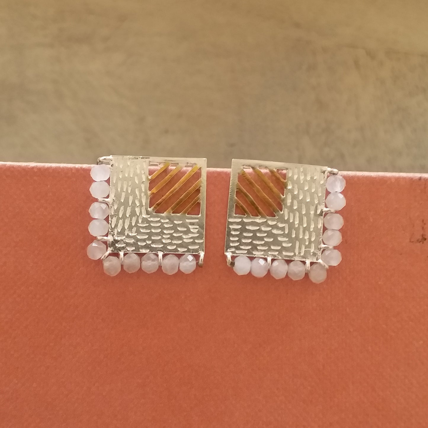 Sterling Silver Square Stud Earrings