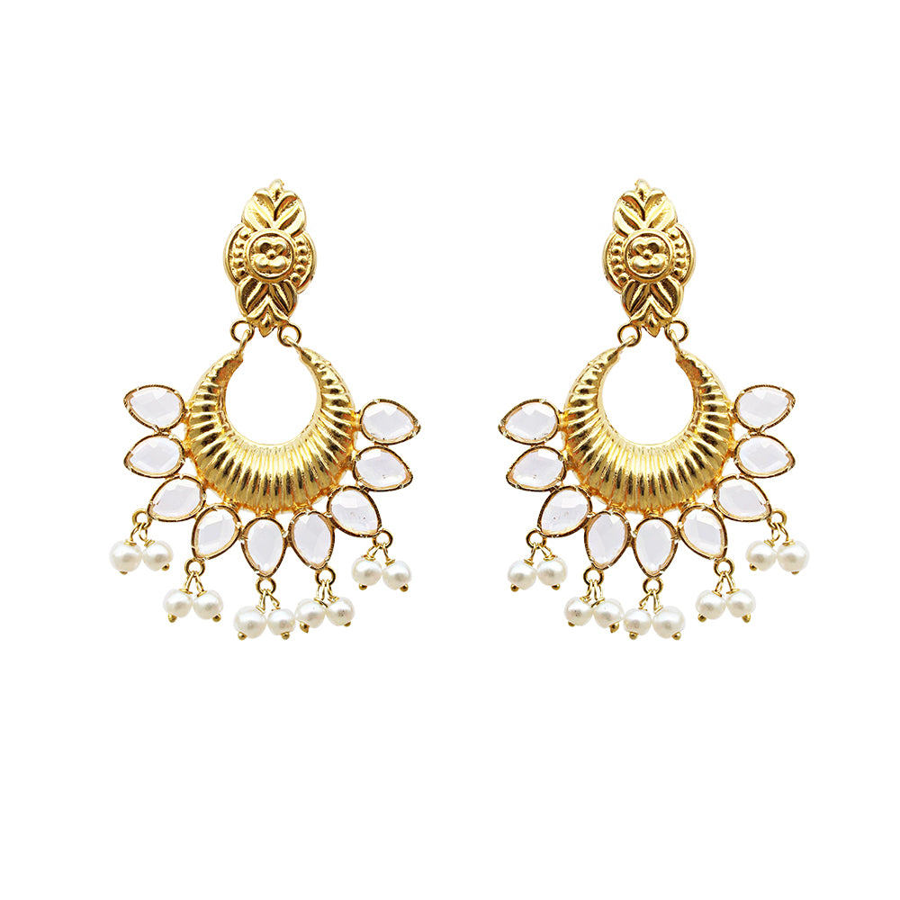 22k Gold Chandelier Chand Bali Earrings | Raj Jewels