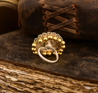 Ghungroo coin ring