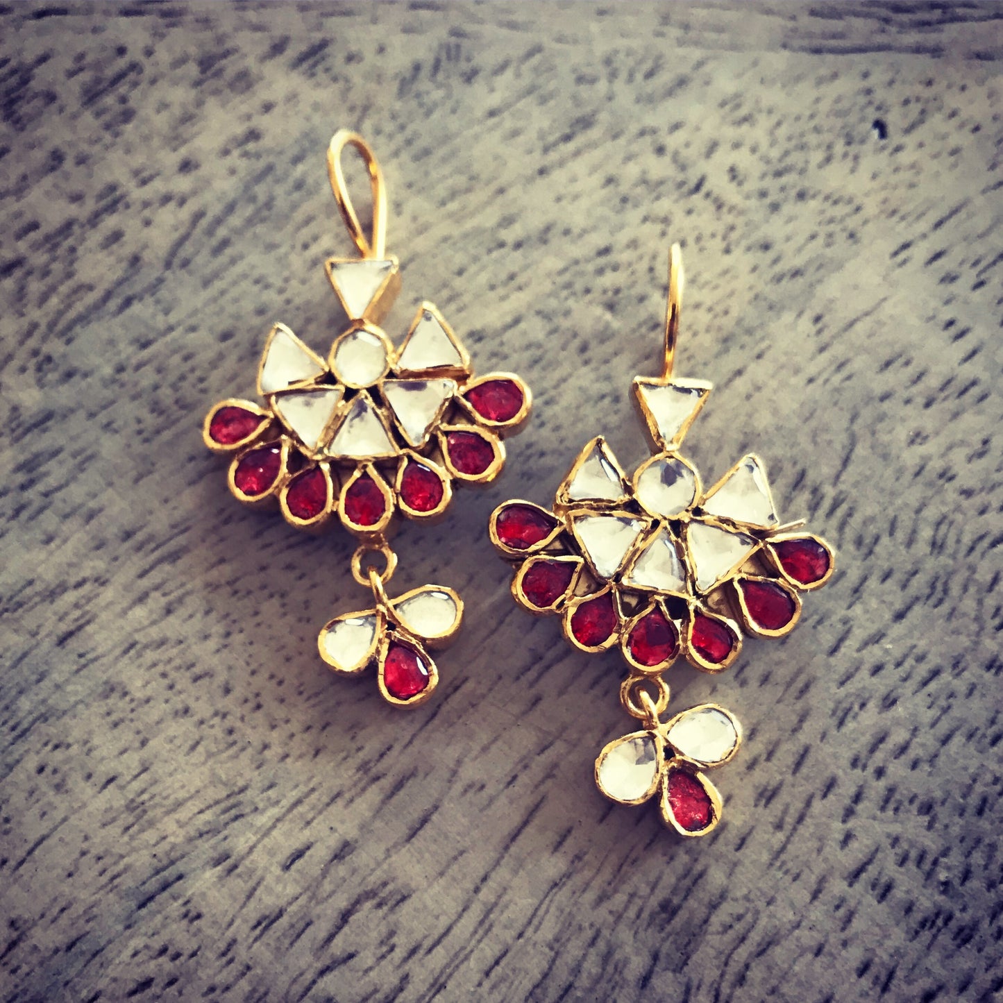 Jadau earrings