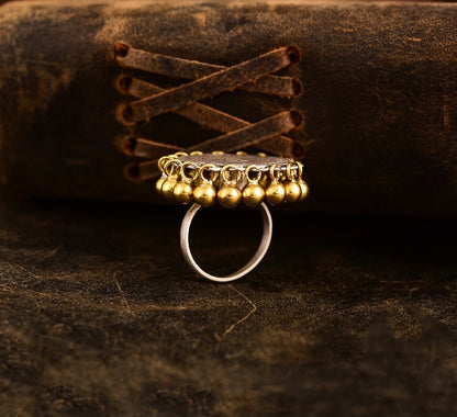 Ghungroo coin ring