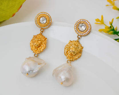 Lioness earrings