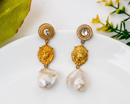 Lioness earrings